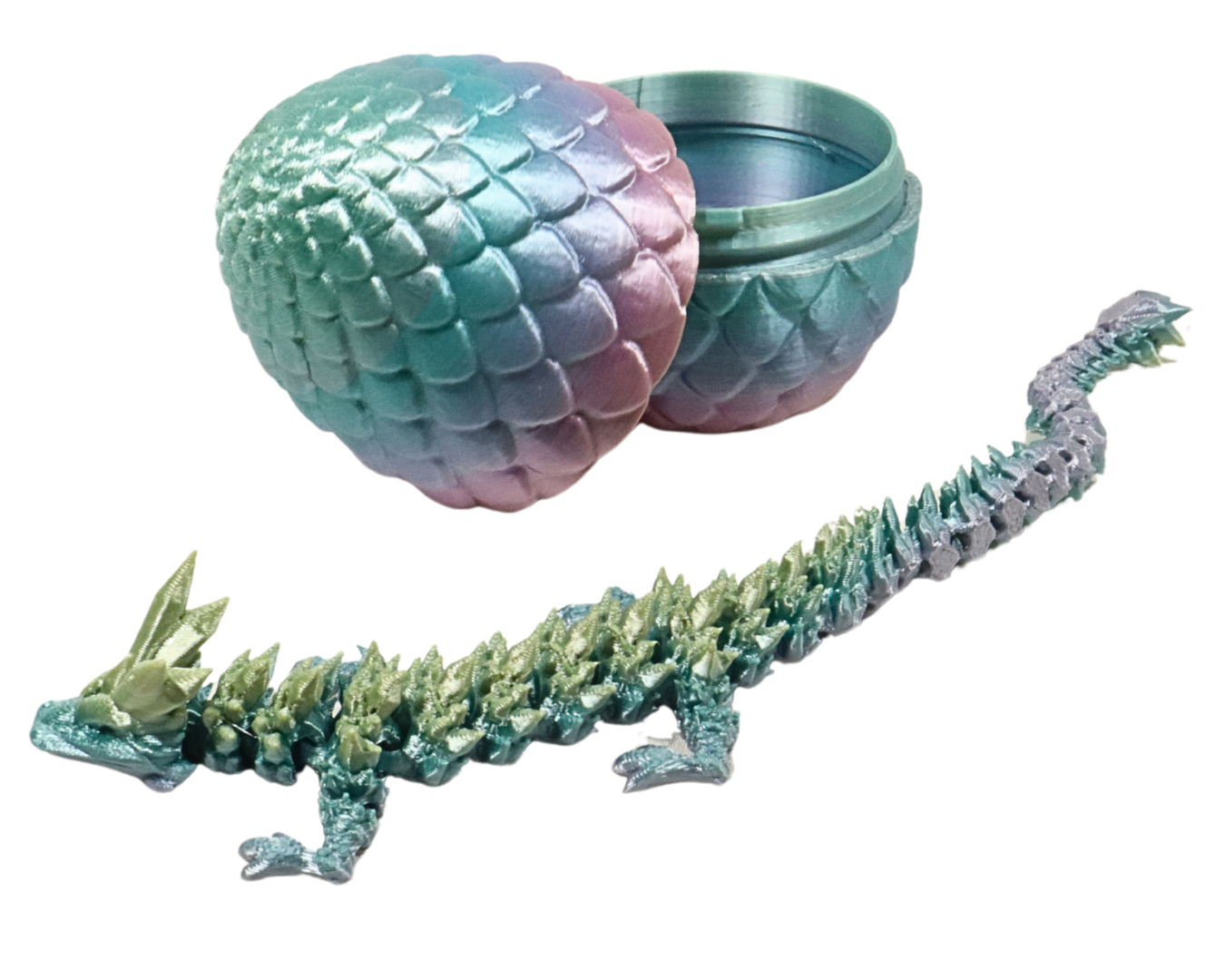 3D Printed Dragon and Egg