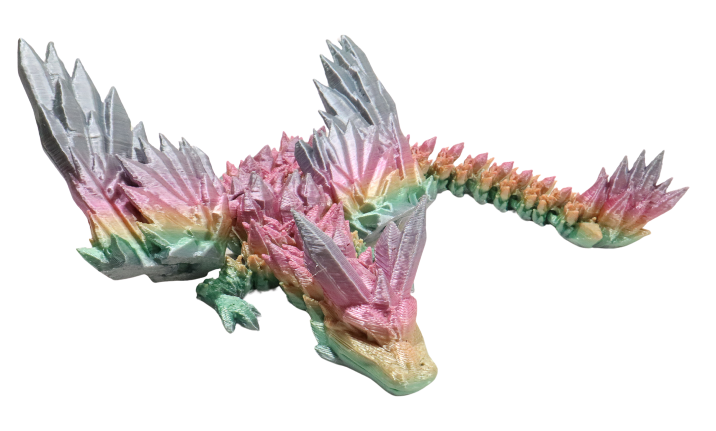 3D Printed Diamond Winged Dragon