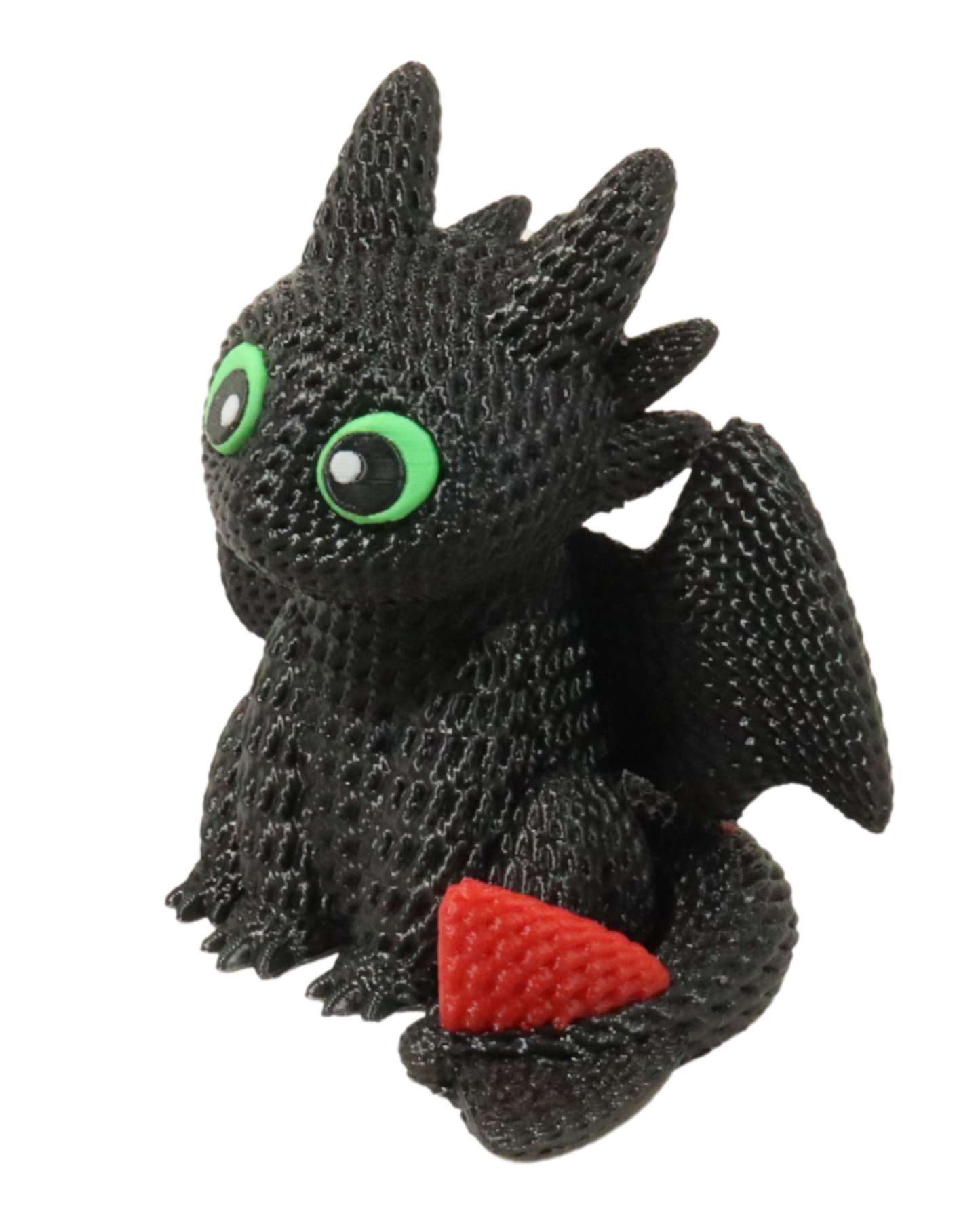 Night Fury Crochet Look – 3D Printed Dragon Figurine