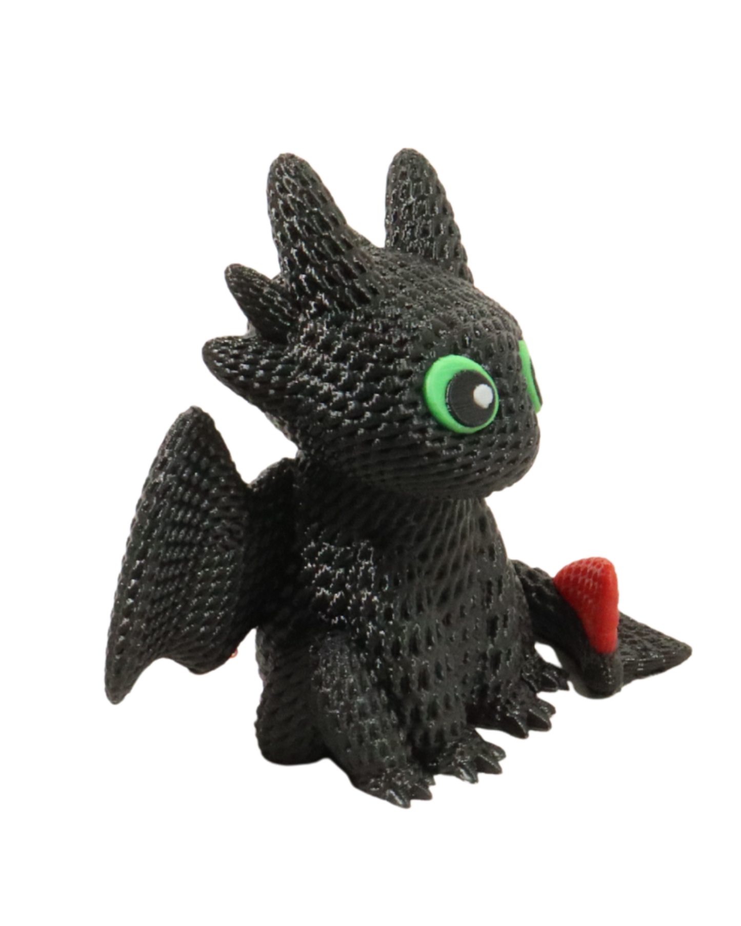 Night Fury Crochet Look – 3D Printed Dragon Figurine