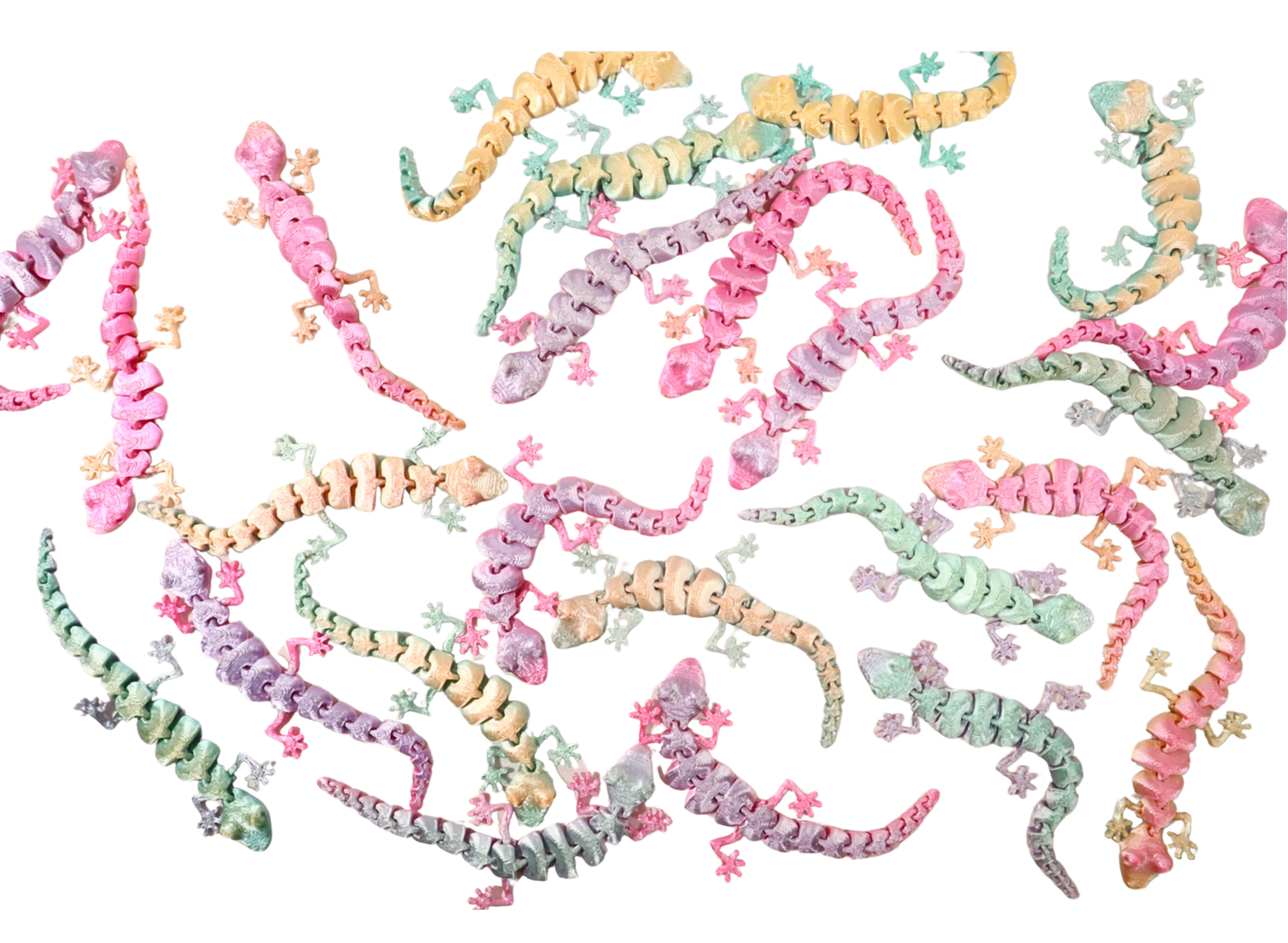 3D Printed Mini Geckos