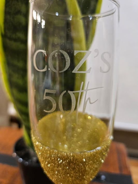 Personalised Celebration Champagne Glasses - Katico