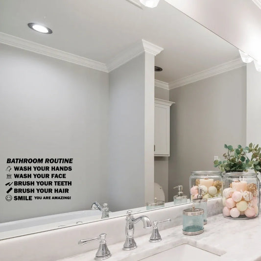 Bathroom Routine Sticker Decal - Katico