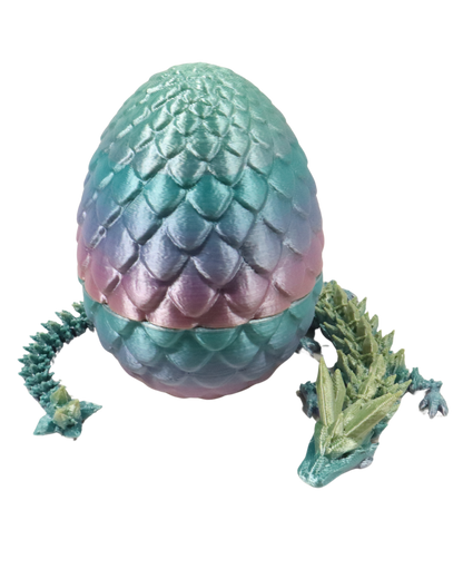 3D Printed Dragon and Egg