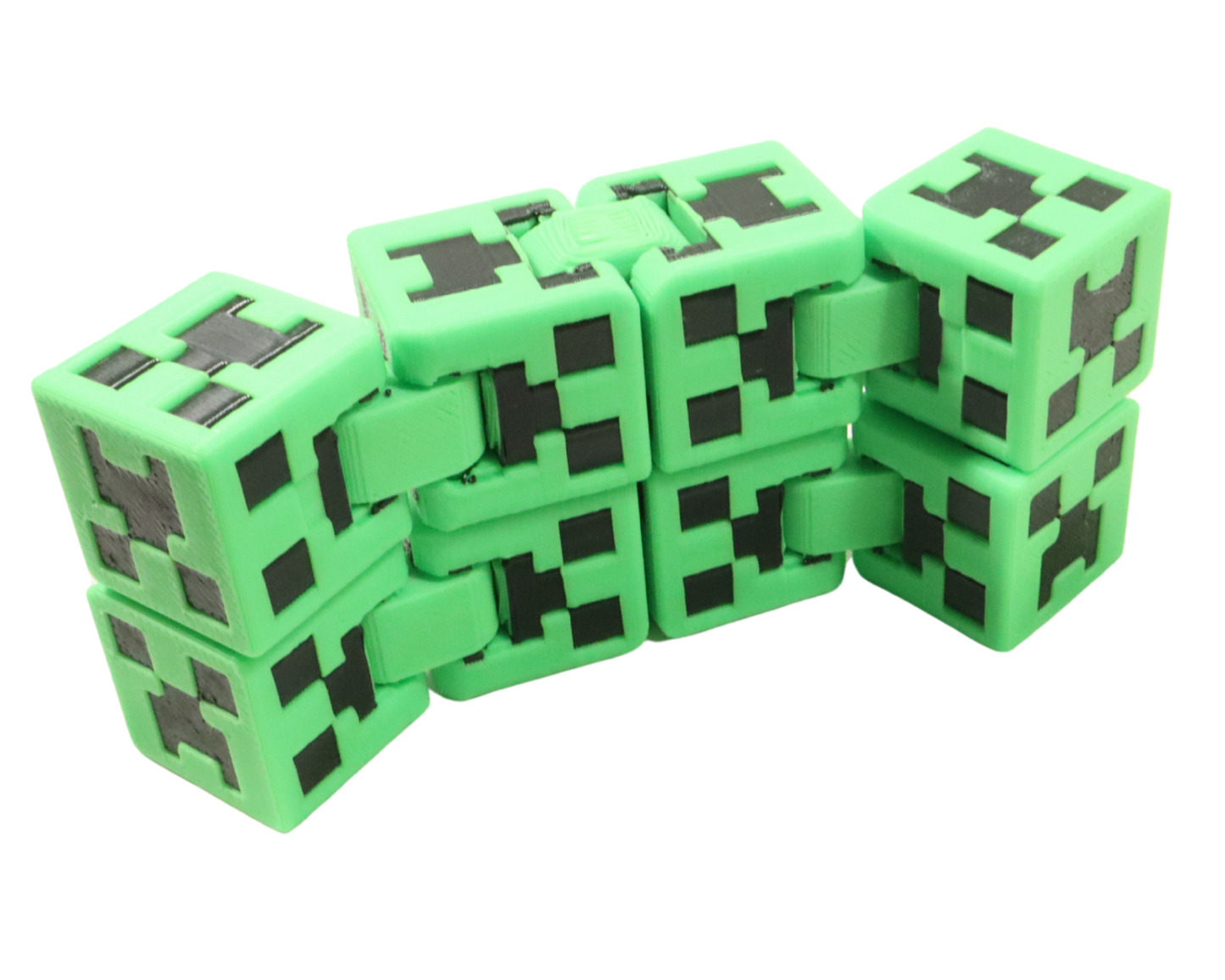 3D Printed Minecraft Creeper Fidget