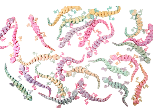 3D Printed Mini Geckos