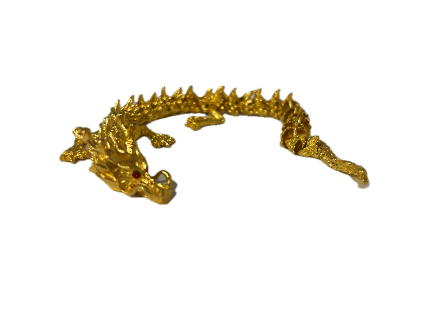 3D Printed Golden Alloy Dragon