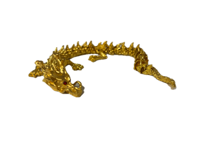 3D Printed Golden Alloy Dragon