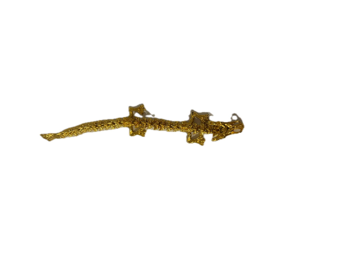 3D Printed Golden Alloy Dragon
