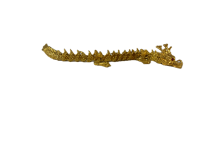 3D Printed Golden Alloy Dragon