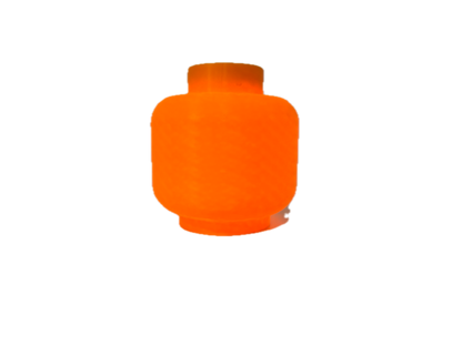 3D Printed Brick Man Head Halloween Pumpkin – Jack-O’-Lantern Decoration