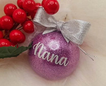 Personalised Christmas Ornament - Handmade Bauble - Katico
