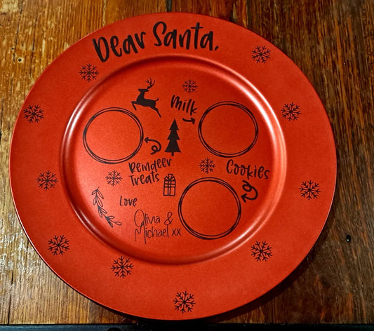 Personalised Santa Snack Plate - Katico