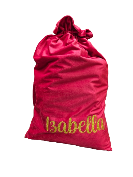 Personalised Velvet Santa Sack - Katico