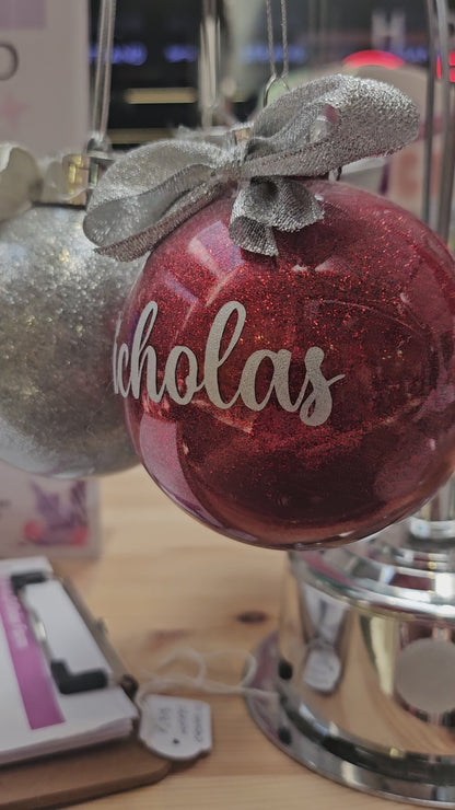 Personalised Christmas Ornament - Handmade Bauble